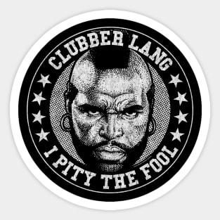 Mr T, DISTRESSED, Clubber Lang, B.A. Baracus Sticker